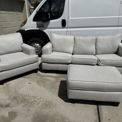 Grey Wool Couches
