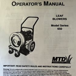 MTD Leaf Blower