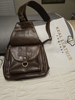 Leather Crossbody Bag / Brand New
