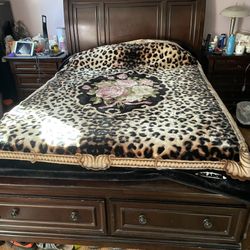 Bed With 2 Drawers Original Ashly Furniture Queen Size No Mattress Platform Bed Used as seen in picture 