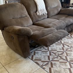 2 Couch Recliner Set - Living Room 