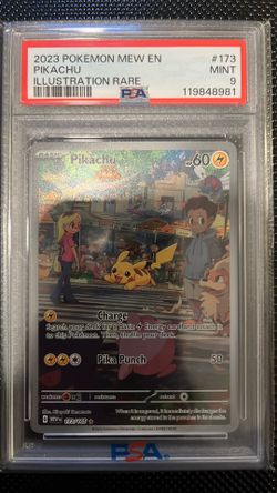 Pikachu Illustration Rare (2023) Pokemon 151 PSA 9