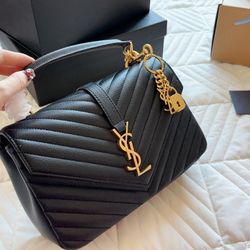 Luxury Designer Yves Saint Laurent Bag Women's Bag Genuine Leather  