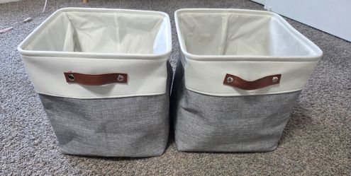 Fabric Storage bins $12.00 FIRM for both