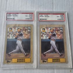 2 Psa 8 Oc 1987 Topps Rookie Barry Bonds 