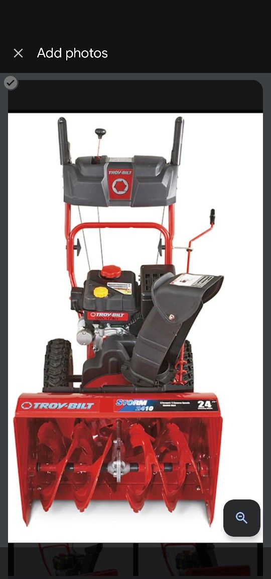 TROY-BILT Snowblower 2410 24" Electric Start