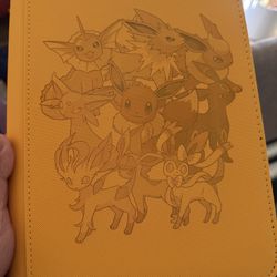 Custom Engraved evee binder 4 Pocket