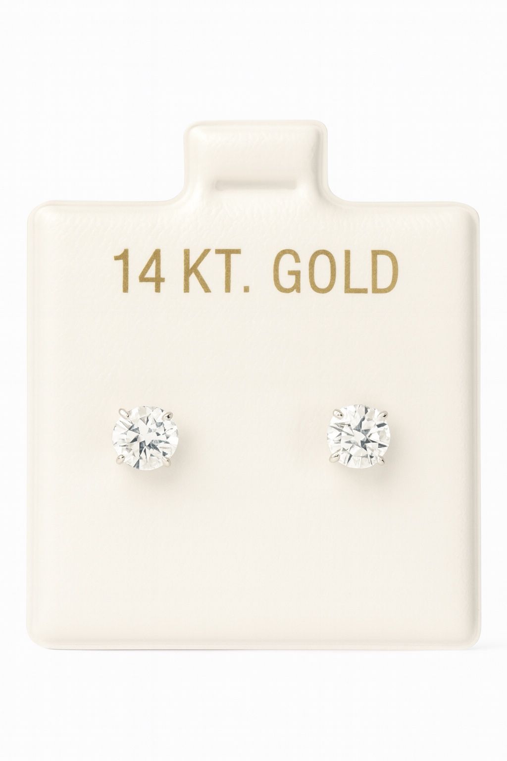 ✨ Lab-Grown Diamond Stud Earrings – 14K White Gold ✨
