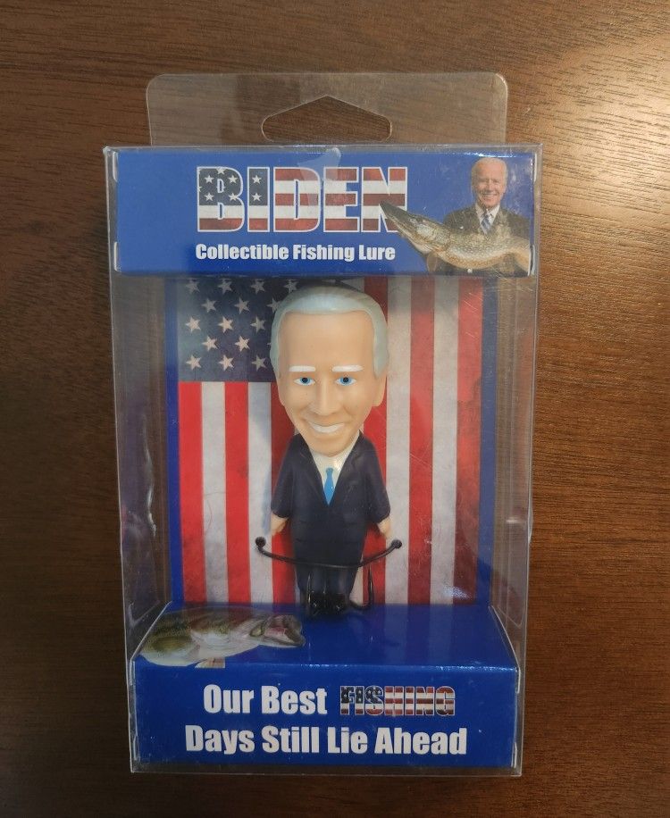 A-LIST LURES JOE BIDEN COLLECTIBLE TOPWATER FISHING LURE, NO MULARKY