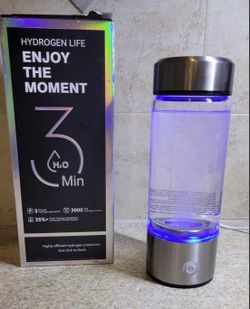 New Upgrade Hydrogen Water Bottle Generator 【NO.1 Double Hydrogen Content】 【Industry TOP - 24-Hour Hydrogen Lock】 | 0 Chlorine & 0 Ozone | 100% Leak-P
