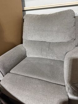 Couch with recliner