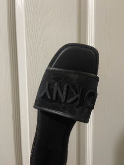 DKNY black sandals