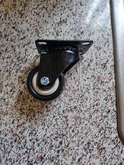 2 Inch Swivel Casters Polyurethane Wheels Base Top Plate Double Ball Bearing