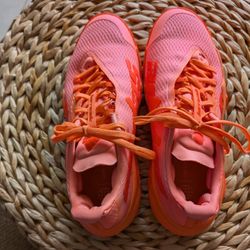 Adidas Women's Orange Tennis Shoes Size 8 