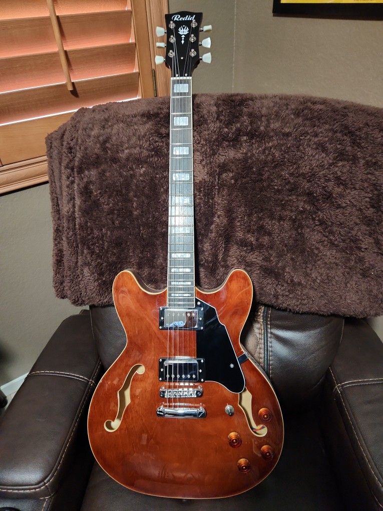 335 Style Redid Guitar W/ Gig Bag 