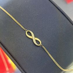 Infinity Sign Bracelet | 14K | 2.3G | 9IN
