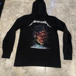 RARE Metallica Mexico City DF Worldwide South America Tour Punk Rock Hoodie XS-S