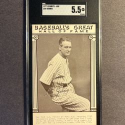 Vintage 1977 Exhibits -HOF Lou Gehrig. Negotiable 