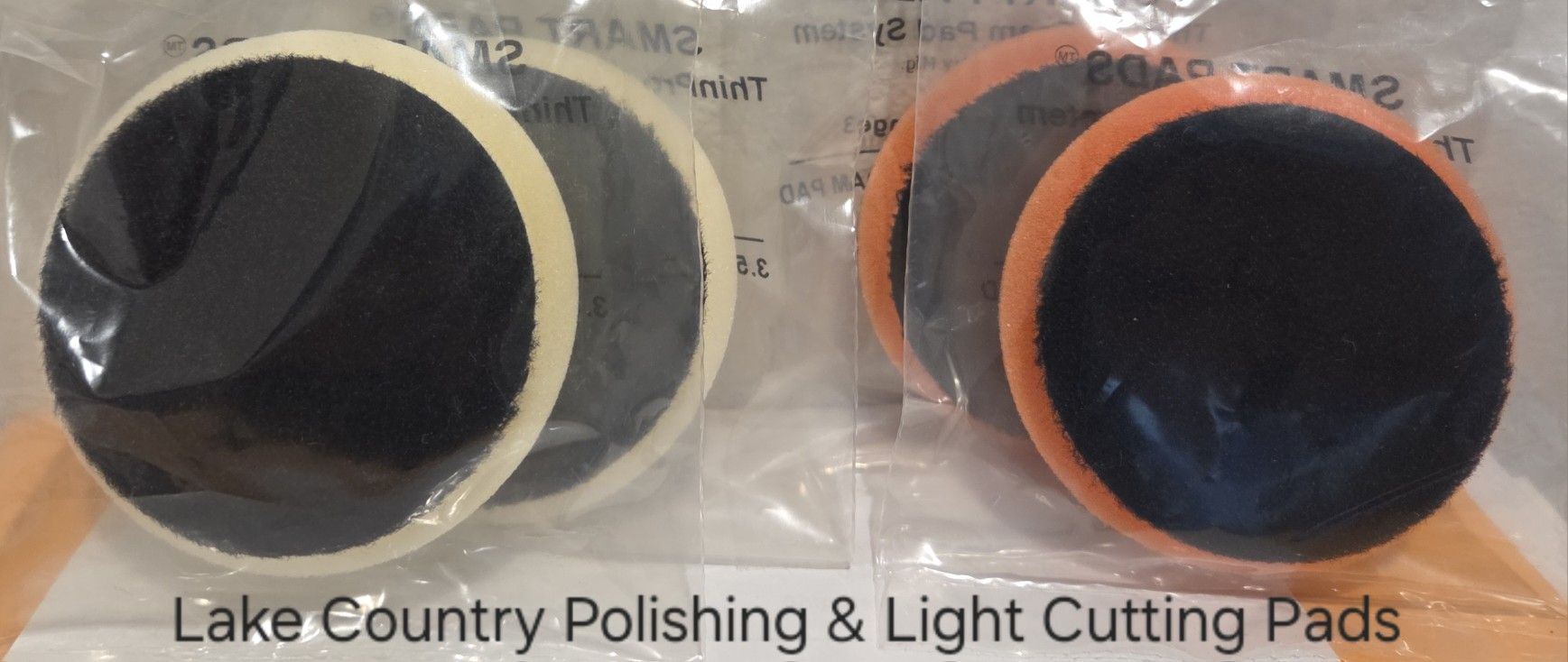 NEW 3.5" Lake County Thin Foam Pads - Polishing & Light Cutting - Auto Detailing Supplies - Info in the Description