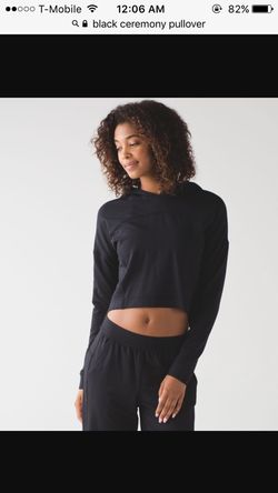 Lululemon Ceremony Pullover black size 8