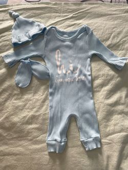 Baby boy new onesie; size 0-3m