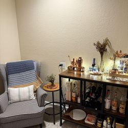 Bar Table + Arm Chair + stool 