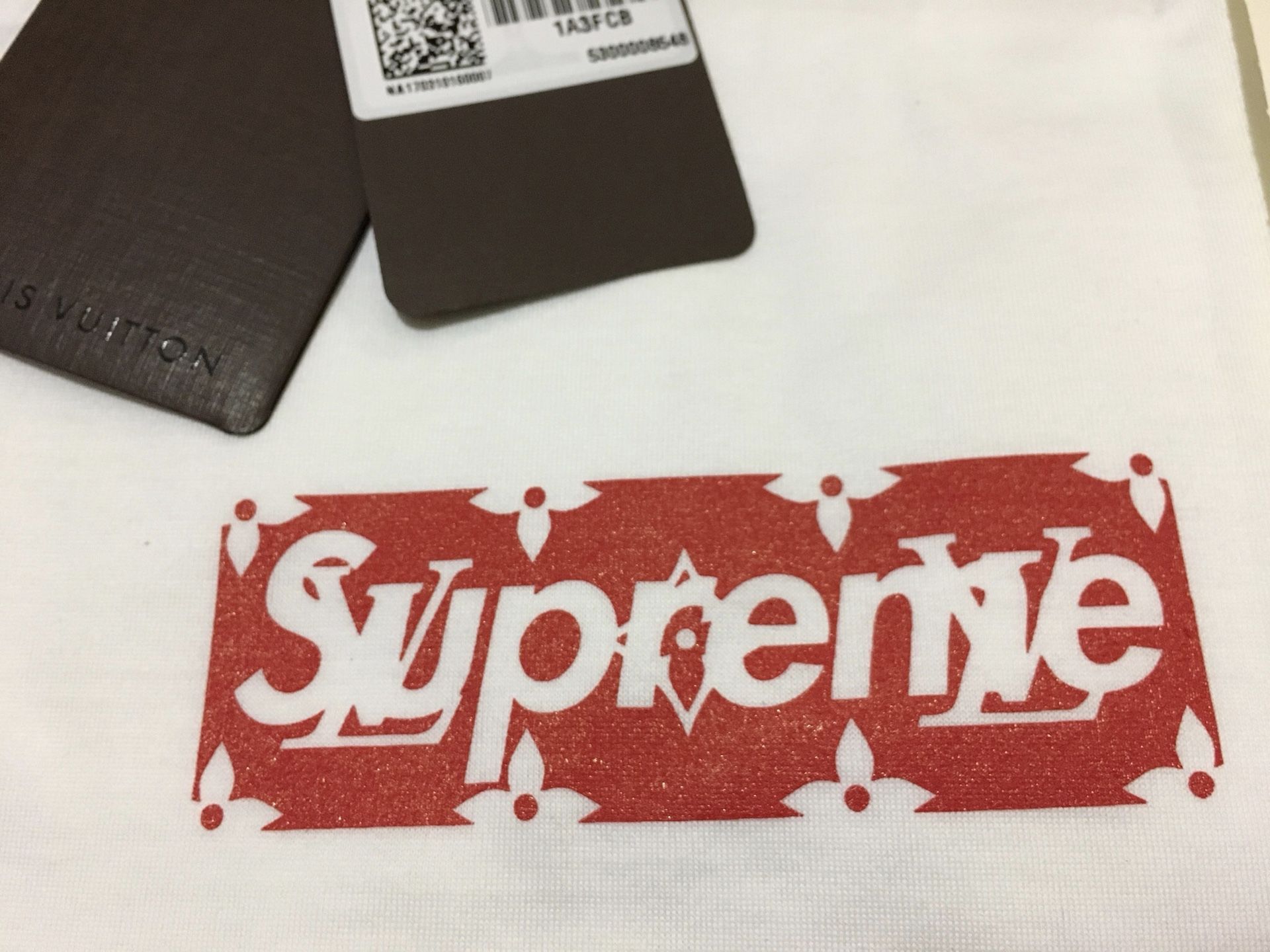 Original Supreme X Louis Vuitton Bogo Box Logo T-shirt! Size 4L