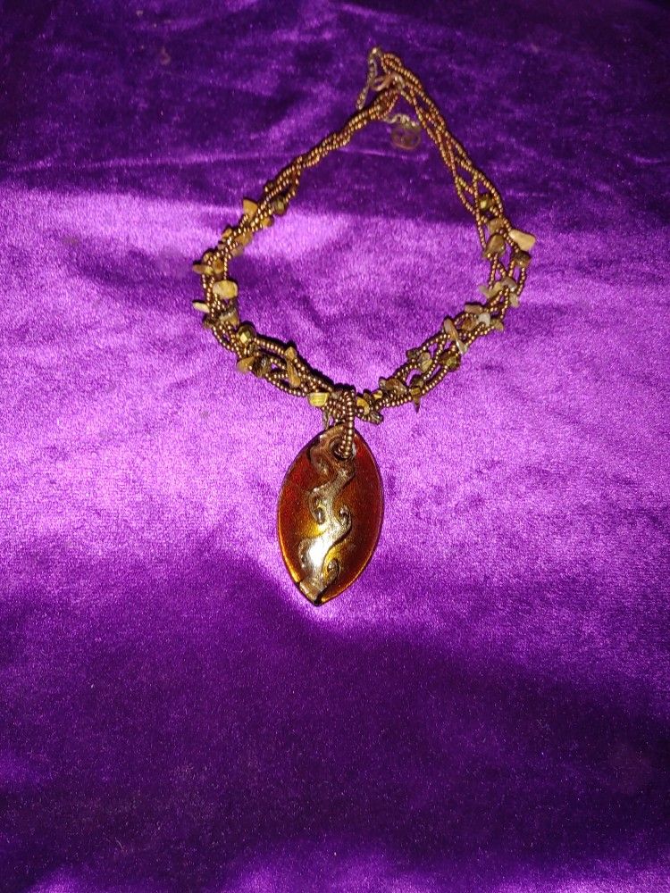 Erica Lyons Glass Pendant Choker