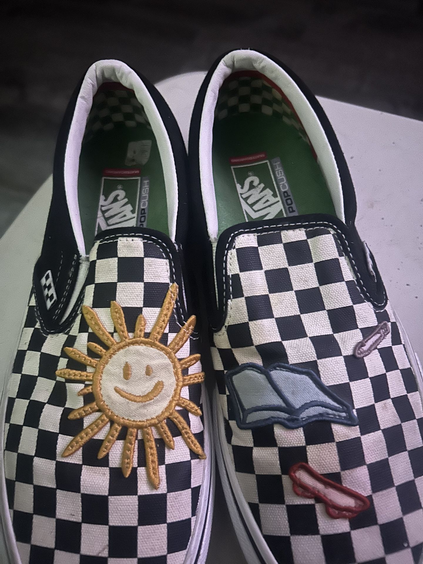 Vans x Skateistan Skate Slip-On Checkerboard shoes