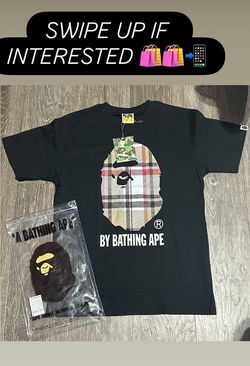 A Bathing Ape BAPE Plaid Ape Head T-Shirt