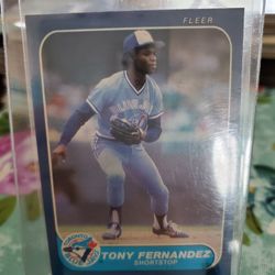 Tony Fernandez 1986 Fleer 1988 Fleer Baseball Cards 