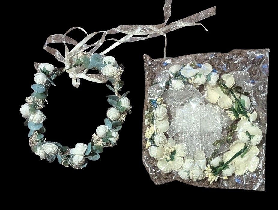 Halloween Costume Accessory - Set of 2 Floral Head Wreath