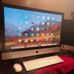 Excellent 27 inch Apple Imac Desktop Computer With Intel Core i5 Processor With Programs 