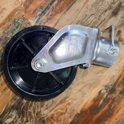 6-Inch Caster Trailer Jack Wheel Replacement, Fits 2-In Tube, 1,200 lbs