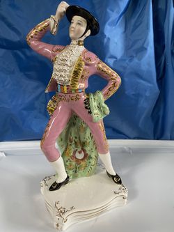 LIANI ITALY SPANISH FLAMENCO DANCER HAND PAINTED STATUE