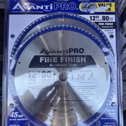 New 12” 80-Tooth Fine Finish Circular Saw Blade (2-Pack)