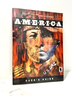 America The Game User’s Guide Manual PC Data Becker 2000 Vintage RTS