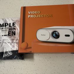Video Projector And 100 Inch Projector Screen