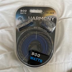 Harmony Audio HA-AK8 Car Stereo 8 Gauge 900W Amp Amplifier Install Kit - Nickel