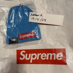 Supreme Box Logo Beanie Blue 