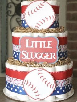 Little slugger diaper cake great for baby showers
