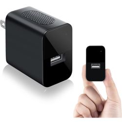 1080P Mini Camera 64GB Security Camera Charger with Motion Detection/Night Vision