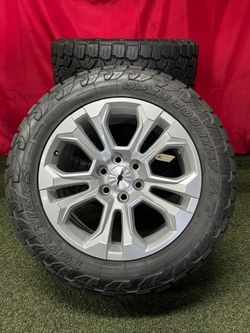 2026 Chevy Silverado LTZ Z71 6 Lug 20 Inch OEM Wheels with New Tires