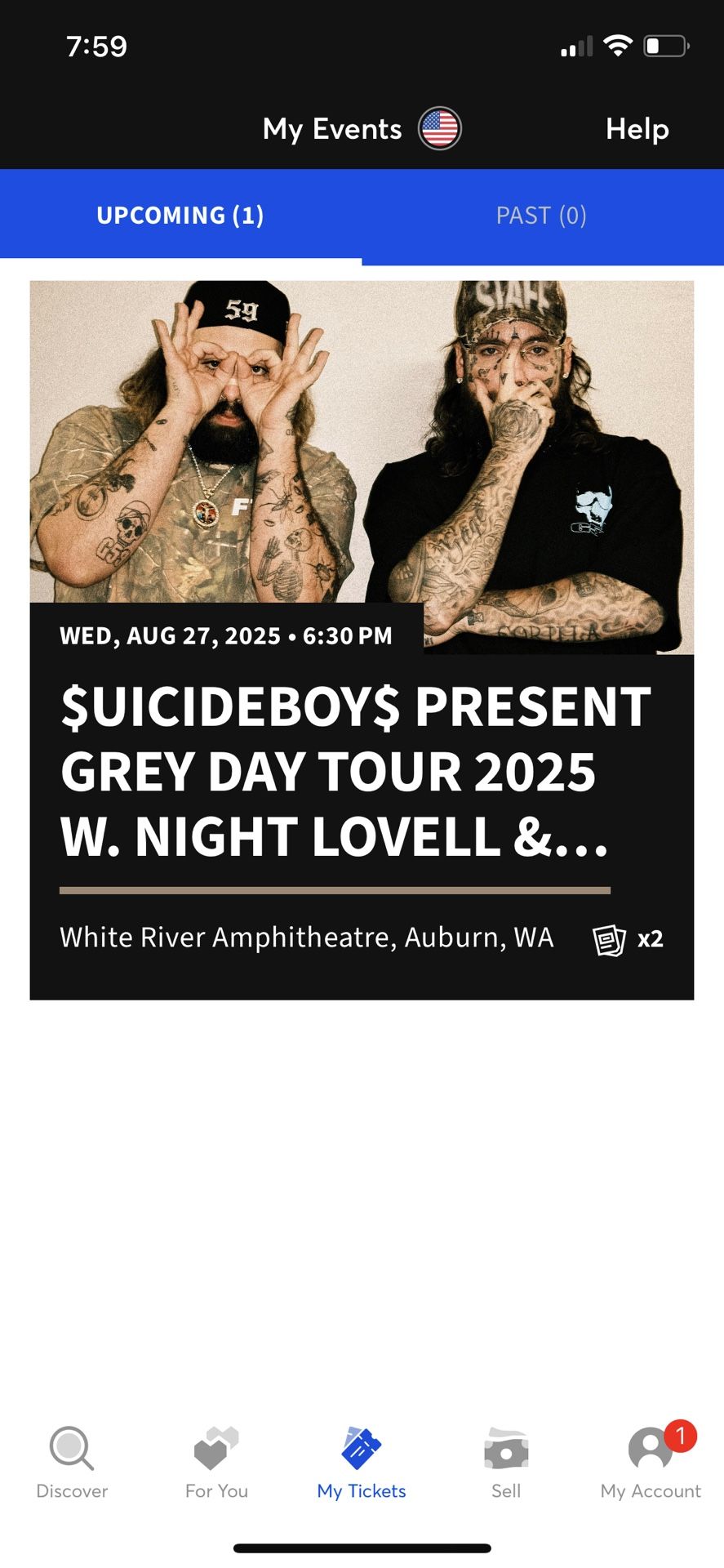 Suicideboys Tickets!!!
