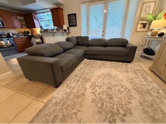 Sectional sofa! Only 1 yr old. Must go today! Ashley furniture. Pull out too- perfect condition