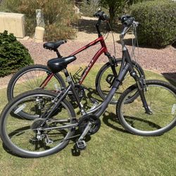 His And Hers Giant Mountain Bikes 