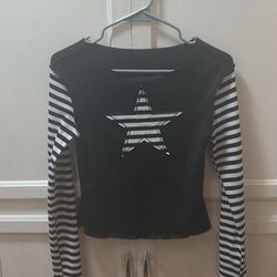 SHEIN Black And White Top 