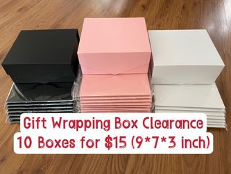 New 3 Pieces Large Gift wrapping Box With Magnetic Lid 9.5*7*3 (available in 3 color)