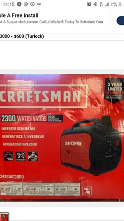 2200 watt generator by craftsman.