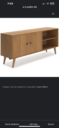 TV Stand with Cabinet Doors